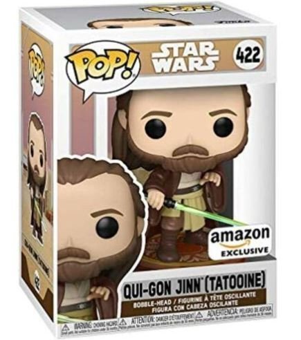 Фигурка Funko Pop Star Wars: Qui-Gon Jinn (Tatooine) Amazon Exclusive Фанко 422