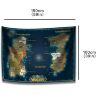 Карта Варкрафт Азерот World of Warcraft Classic Azeroth Map Wall Decoration banner (150*100 см)
