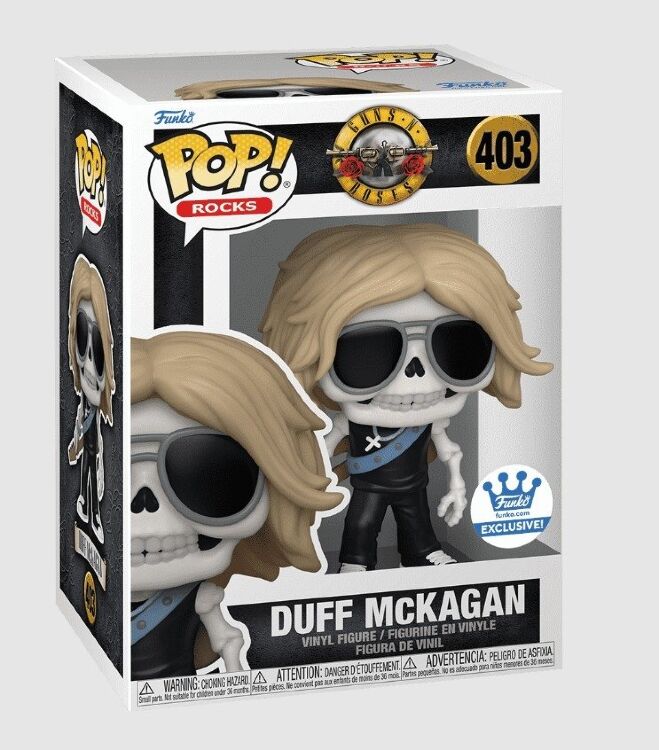 Фігурка Funko Guns N Roses: Duff McKagan (Skeleton) Фанко Дафф МакКеган (Exclusive) 403