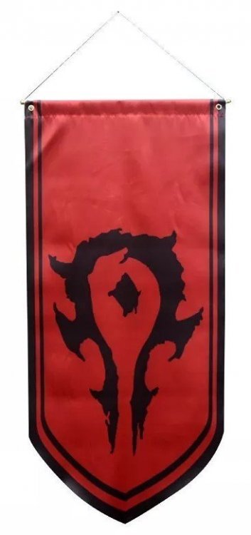 Прапор Орди Варкрафт World of Warcraft Horde Flag banner (125 х 55 см) Прапор Орди Варкрафт World of Warcraft Horde Flag banner (125 х 55 см)