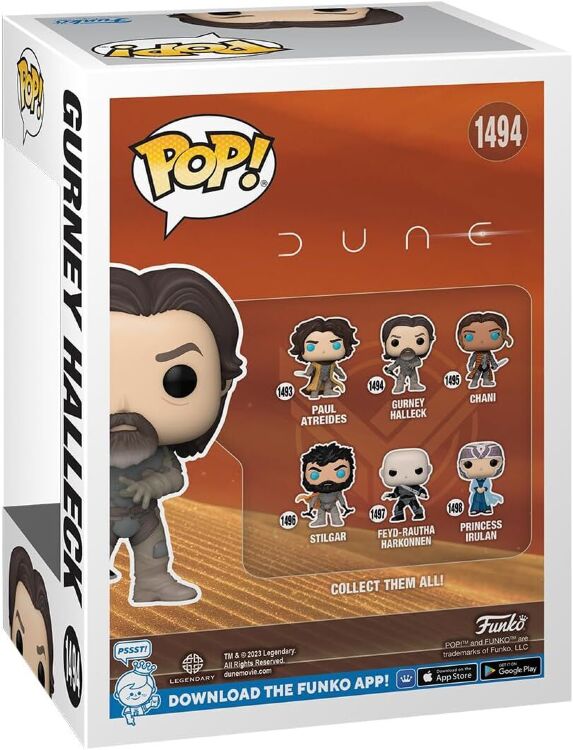 Фігурка Funko Pop Movies: Dune Gurney Halleck фанко Дюна 1494 Фігурка Funko Pop Movies: Dune Gurney Halleck фанко Дюна 1494
