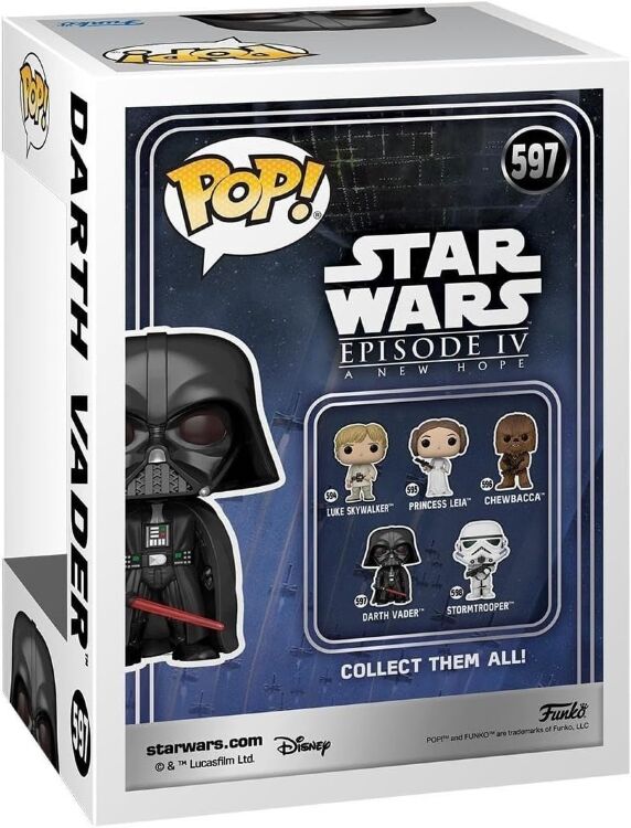 Фігурка Funko Star Wars: Darth Vader Фанко Зоряні війни Дарт Вейдер 597 Фігурка Funko Star Wars: Darth Vader Фанко Зоряні війни Дарт Вейдер 597