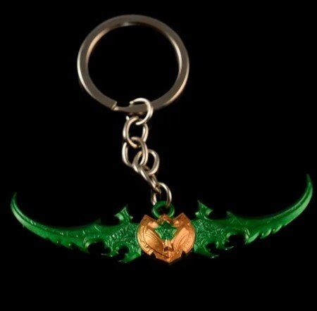 Брелок World of Warcraft Warglaive Of Azzinoth Бойові гліфи Аззінота 7 см.