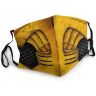 Маска защитная для лица Mortal Kombat Scorpion №3 + 2 угольных фильтра 