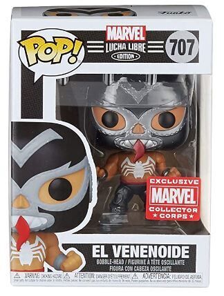 Фігурка Funko Marvel Lucha Libre Venom El Venenoide фанко (Exclusive Marvel Collector Corps) 707
