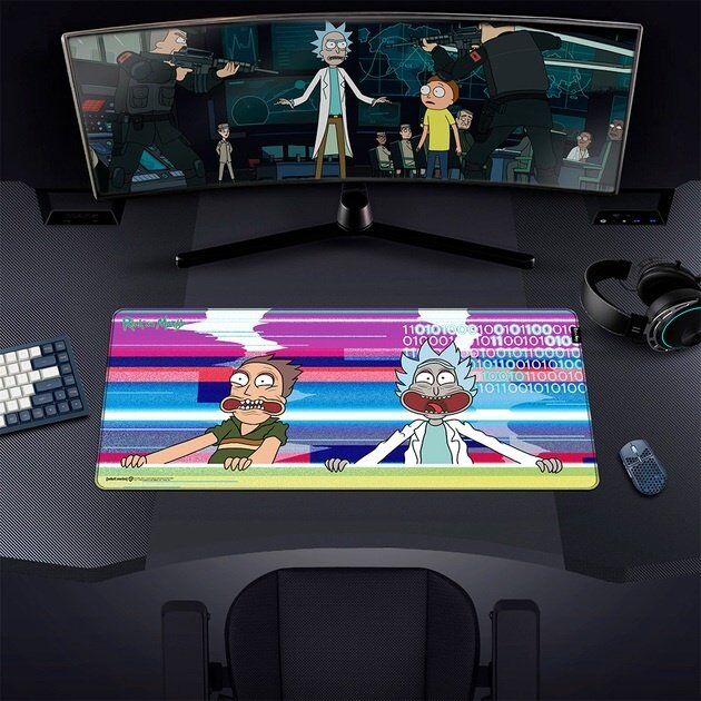 Коврик для мыши игровая поверхность Warner Brothers RICK AND MORTY Glitched Рик и Морти XL (90*42 cm) Коврик для мыши игровая поверхность Warner Brothers RICK AND MORTY Glitched Рик и Морти XL (90*42 cm)