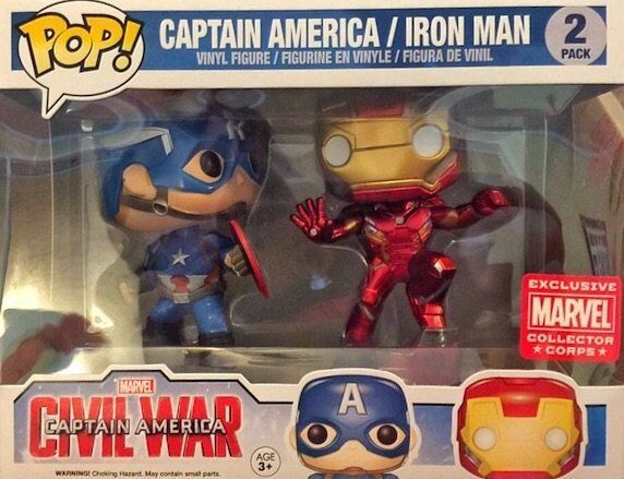 Фигурка Funko Pop! Marvel - Captain America vs Iron Man Figures