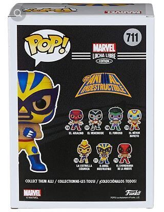 Фігурка Funko Marvel Lucha Libre El Animal Indestructible фанко (Exclusive Marvel Collector Corps) 711