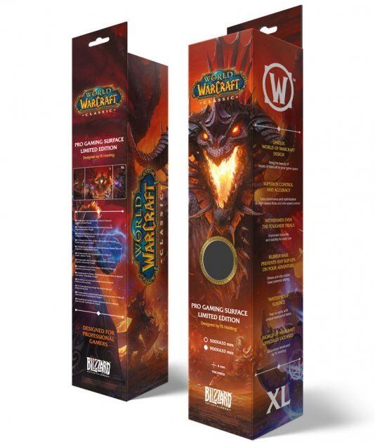 Коврик игровая поверхность Варкрафт Blizzard World Of Warcraft Gaming Desk Mat - Classic: Onyxia (90*42 cm)