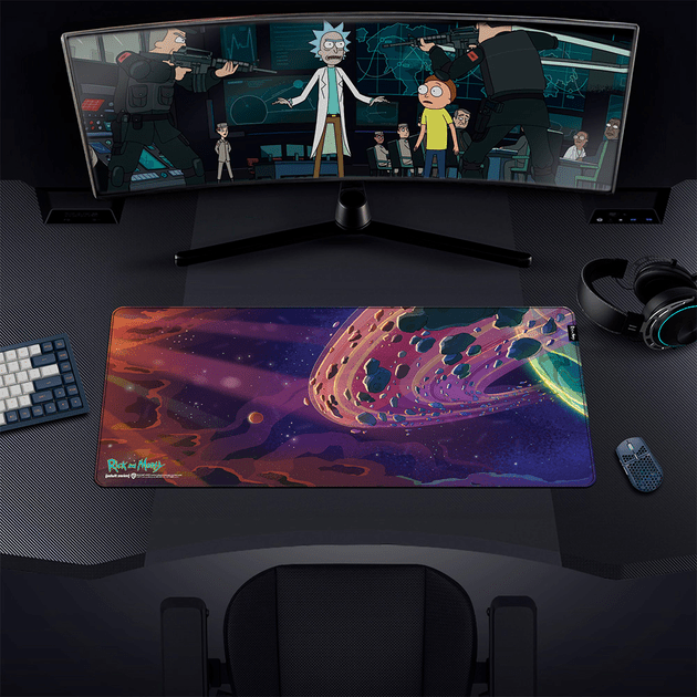 Килимок для миші ігрова поверхня Warner Brothers RICK AND MORTY Outer Space Рік та Морті XL (90*42 cm) Килимок для миші ігрова поверхня Warner Brothers RICK AND MORTY Outer Space Рік та Морті XL (90*42 cm)