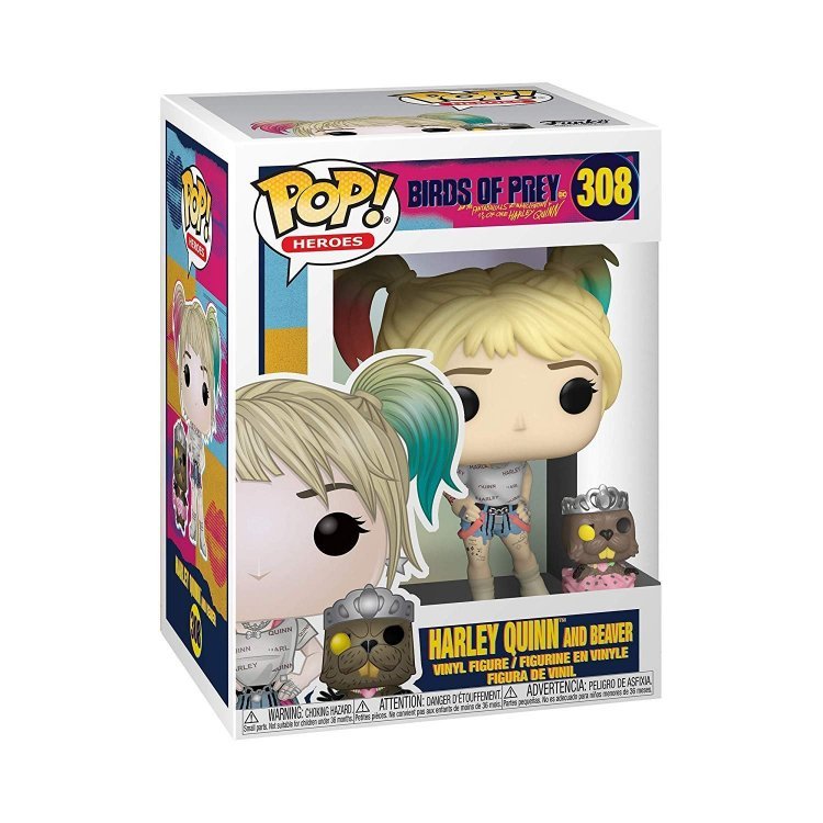 Фігурка Харлі Квінн Funko Pop Heroes: Birds of Prey - Harley Quinn with Beaver Фігурка Харлі Квінн Funko Pop Heroes: Birds of Prey - Harley Quinn with Beaver