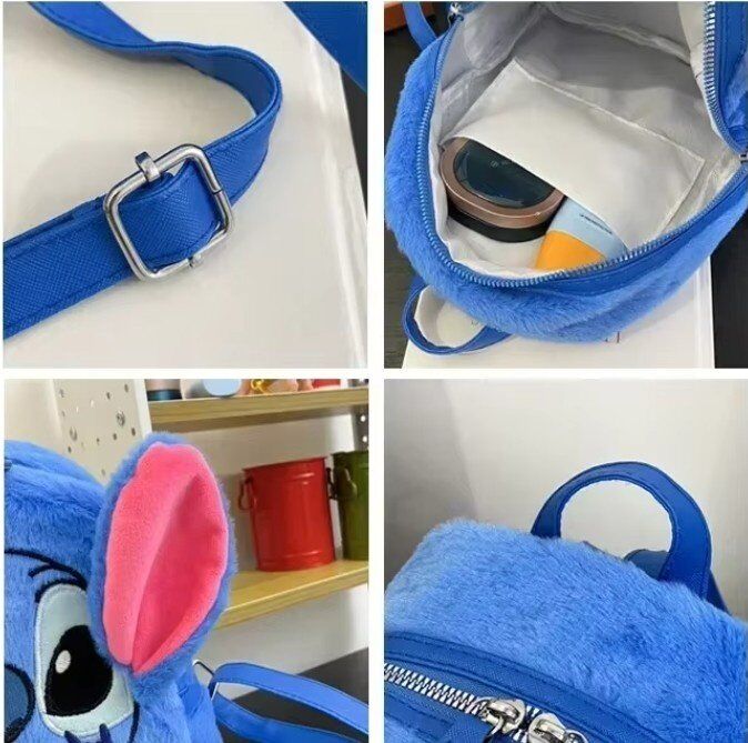 Рюкзак сумка Стич плюш Stitch Plush Backpack 25*22 см Рюкзак сумка Стич плюш Stitch Plush Backpack 25*22 см