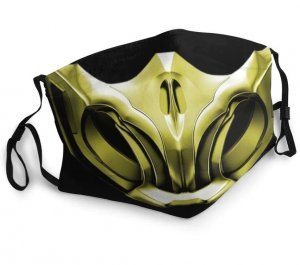 Маска захисна для обличчя Mortal Kombat Scorpion + 2 вугільні фільтри