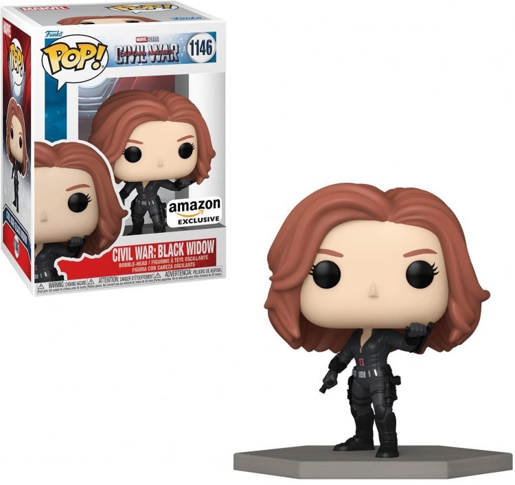 Фігурка Funko Marvel : Civil War - Black Widow Фанко Чорна вдова (Amazon Exclusive) 1146