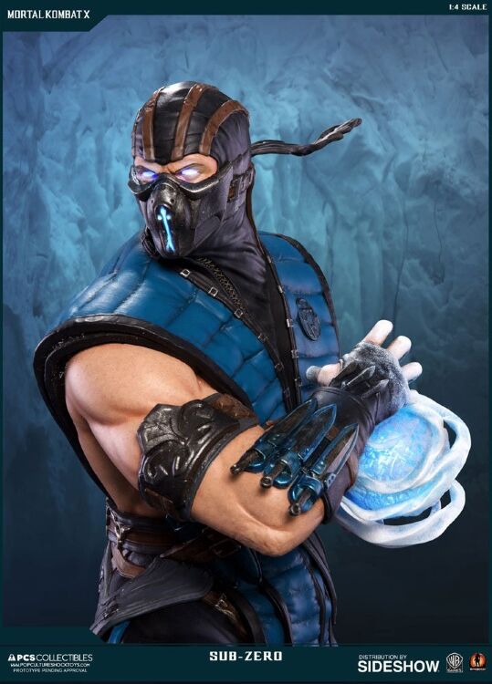 Mortal Kombat Sub-Zero Polystone Statue Sideshow - Статуетка Саб-Зіро 53 см