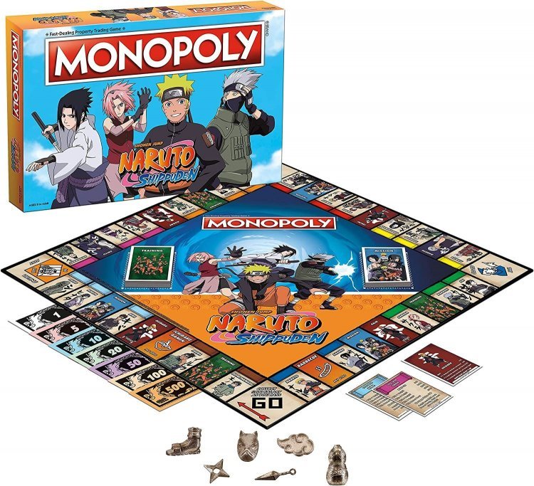 Монополия настольная игра Наруто Шиппуден Naruto Monopoly Board Game Монополия настольная игра Наруто Шиппуден Naruto Monopoly Board Game
