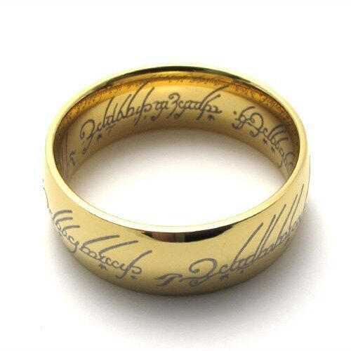 Кільце The Lord of the Rings Володар кілець (колір gold) Кільце The Lord of the Rings Володар кілець (колір gold)