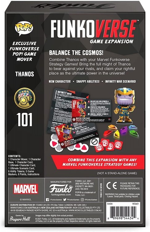 Настольная игра Funko Marvel Funkoverse Thanos 101 Expansion Танос Настольная игра Funko Marvel Funkoverse Thanos 101 Expansion Танос