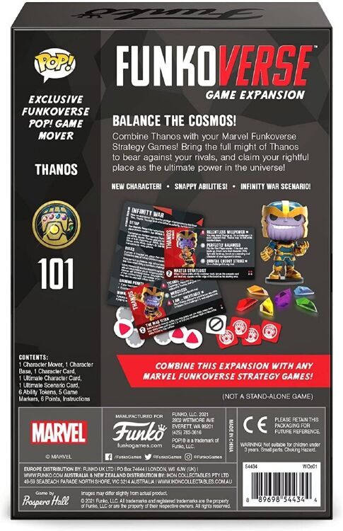 Настільна гра  Funko Marvel Funkoverse Thanos 101 Expansion Танос