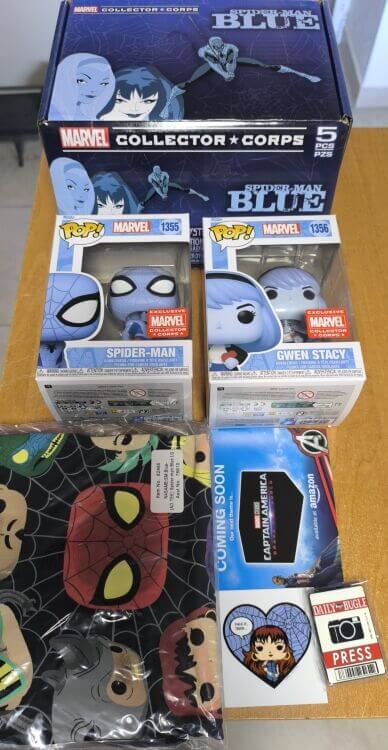 Коробка Funko Marvel Collector Corps Spider-Man: Blue Box Фанко Человек Паук Коробка Funko Marvel Collector Corps Spider-Man: Blue Box Фанко Человек Паук