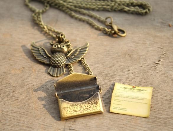 Кулон Harry Potter Сова з конвертом з Хогвартса