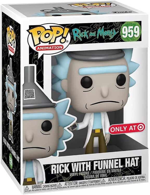 Фигурка Funko Rick and Morty: Rick with Funnel Hat (Target Exclusive) Рик и Морти фанко 959