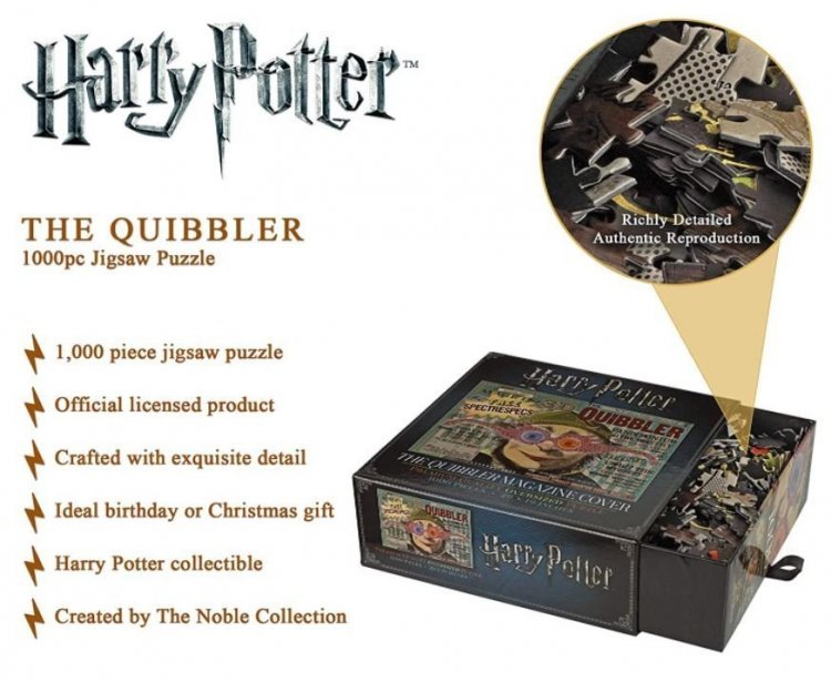 Пазл Гарри Поттер The Noble Collection Harry Potter Quibbler Magazine Cover Puzzle (1000-Piece) Пазл Гарри Поттер The Noble Collection Harry Potter Quibbler Magazine Cover Puzzle (1000-Piece)