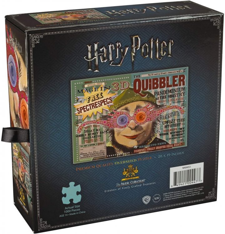 Пазл Гарри Поттер The Noble Collection Harry Potter Quibbler Magazine Cover Puzzle (1000-Piece) Пазл Гарри Поттер The Noble Collection Harry Potter Quibbler Magazine Cover Puzzle (1000-Piece)
