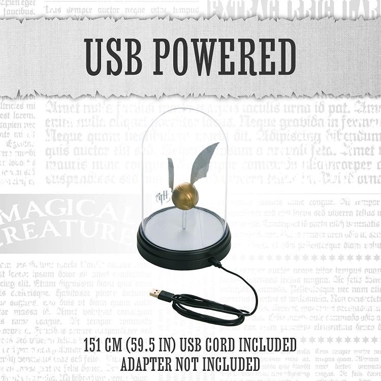 Лампа Harry Potter Golden Snitch Light - USB Desk Lamp нічник Снітч з підсвічуванням Лампа Harry Potter Golden Snitch Light - USB Desk Lamp нічник Снітч з підсвічуванням