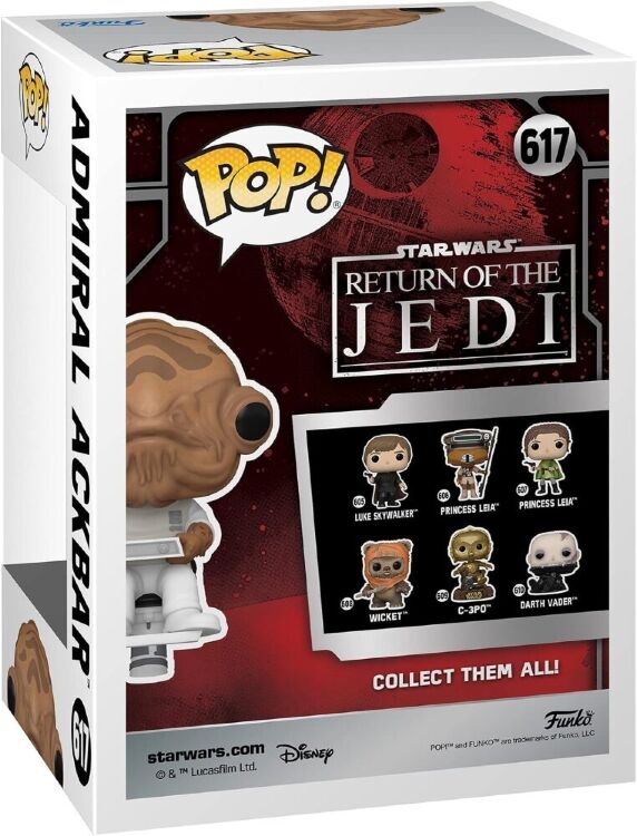 Фигурка Funko Star Wars: Admiral Ackbar Фанко Адмирал Аккбар (Amazon Exclusive) 617