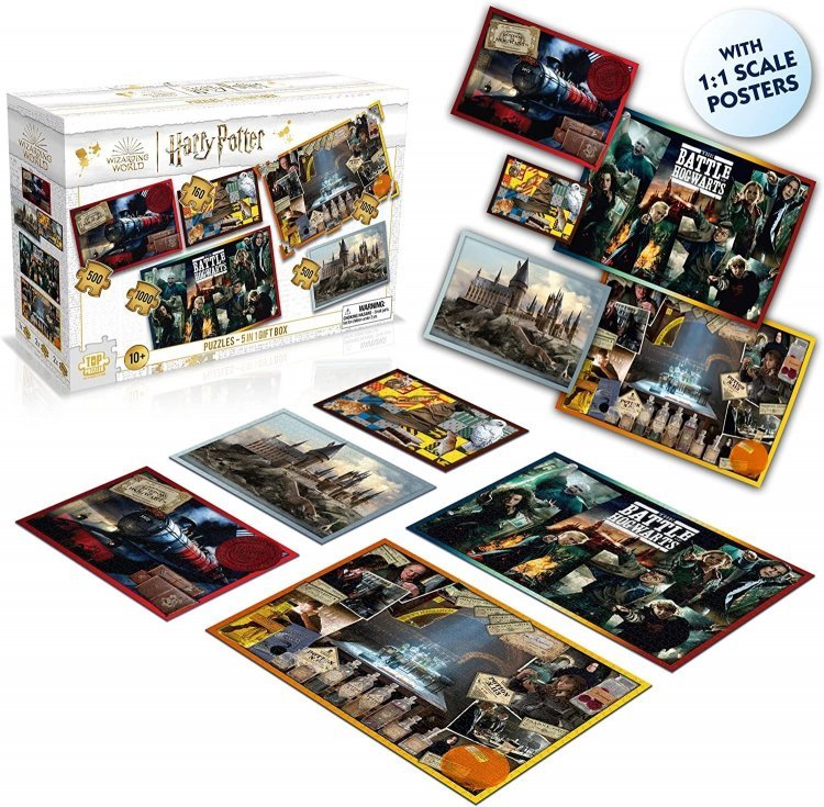 Пазли Гаррі Поттер Harry Potter 5 in 1 Puzzle Подарунковий набір (3160 деталей)