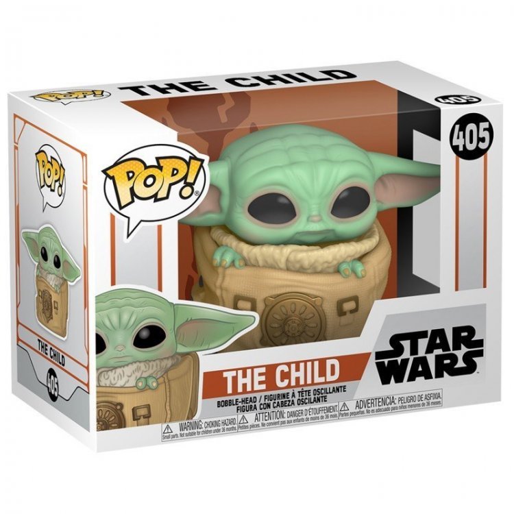 Фігурка Funko Pop Star Wars: Mandalorian - The Child Baby with Bag Grogu Фанко Грогу 405 (примята коробка) Фігурка Funko Pop Star Wars: Mandalorian - The Child Baby with Bag Grogu Фанко Грогу 405 (примята коробка)