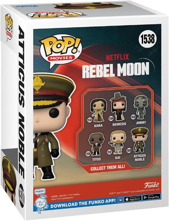 Фигурка Funko Movies: Netflix Rebel Moon Atticus Noble фанко Мятежная Луна Аттикус Нобл 1538 Фигурка Funko Movies: Netflix Rebel Moon Atticus Noble фанко Мятежная Луна Аттикус Нобл 1538