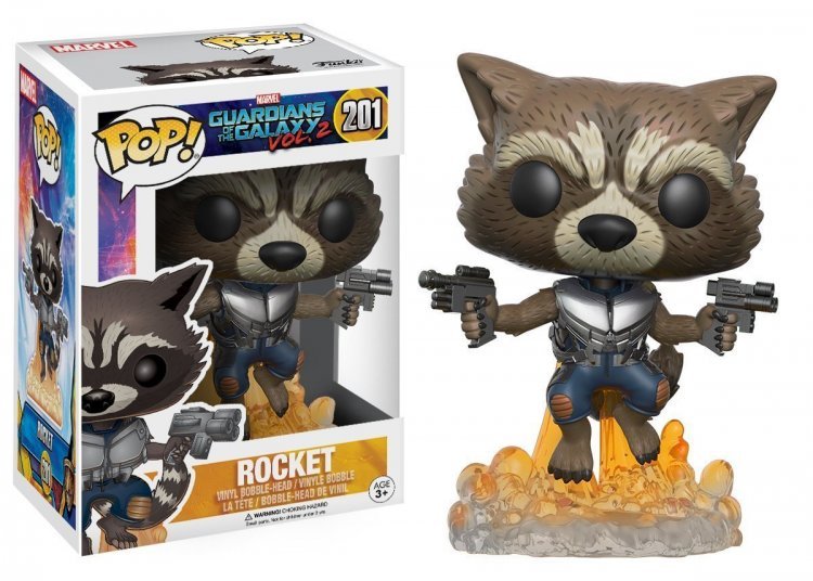 Фігурка Funko Guardians of the Galaxy 2 Flying Rocket Стражі Галактики - Єнот Ракета 201