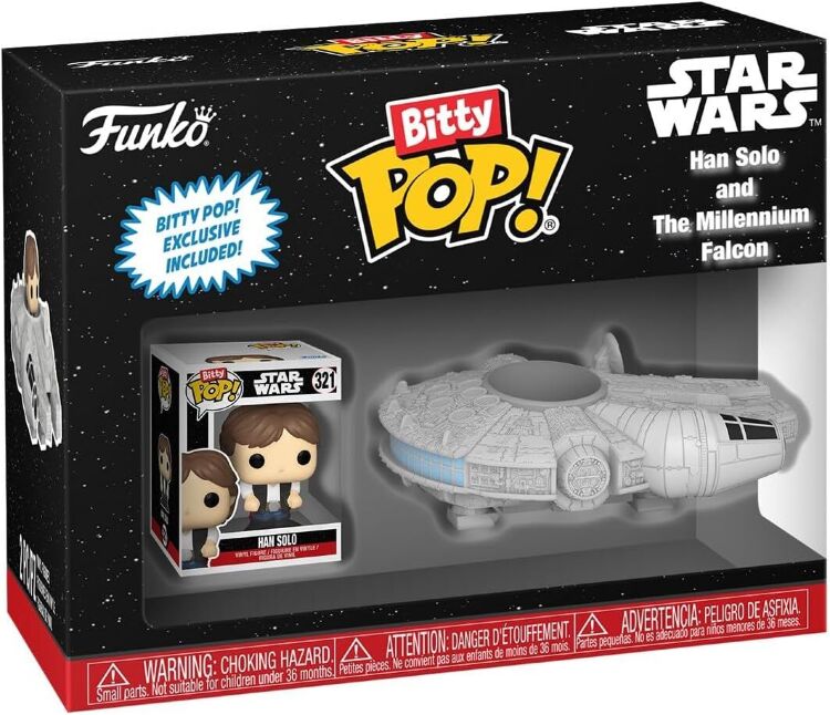 Фігурки Funko Bitty Ride: Star Wars Han Solo with Millenium Falcon фанко Хан Соло та Сокіл тисячоліття Фігурки Funko Bitty Ride: Star Wars Han Solo with Millenium Falcon фанко Хан Соло та Сокіл тисячоліття