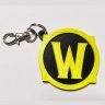 Брелок World of Warcraft Logo Keychain Варкрафт ABS пластик 6 см. 