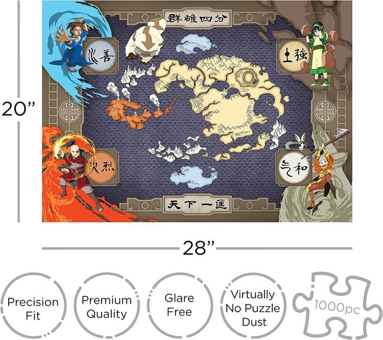 Пазл Аватар Карта Aquarius Avatar The Last Airbender Map Puzzle (1000-Piece) Пазл Аватар Карта Aquarius Avatar The Last Airbender Map Puzzle (1000-Piece)