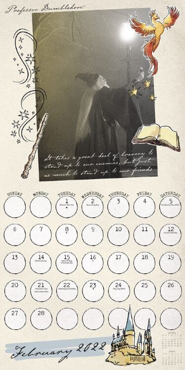 Каледарь Гарри Поттер 2022 Harry Potter Collectors Edition Calendar