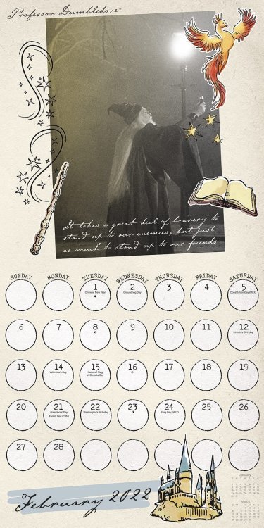 Каледар Гаррі Поттер 2022 Harry Potter Collectors Edition Calendar Каледар Гаррі Поттер 2022 Harry Potter Collectors Edition Calendar
