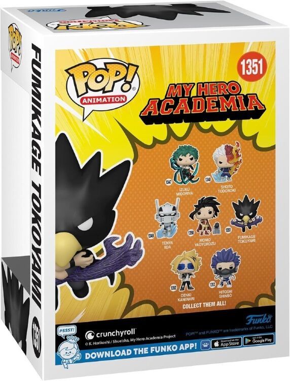 Фігурка Funko My Hero Academia Fumikage Tokoyami фанко Моя Геройська Академія Фумікаге Токоямі 1351