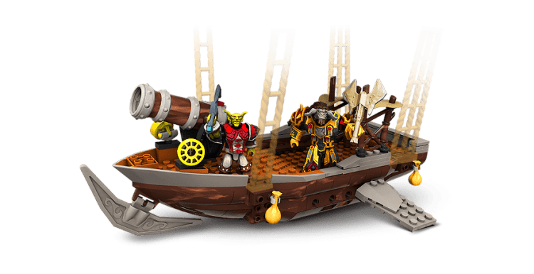 Mega Bloks World of Warcraft Set: goblin zeppelin ambush