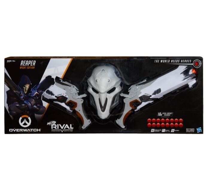 Overwatch Wight Reaper Nerf Rival Blaster 2-Pack and Mask Овервотч зброю іграшка маска Жнець