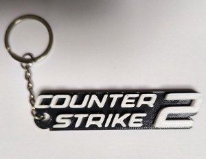 Брелок CS GO Counter Strike Logo Keychain ABS пластик 8 см.