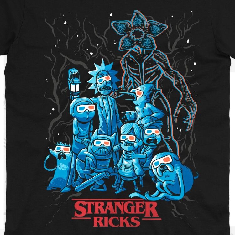 Футболка Morze Rick and Morty as Stranger Things T-Shirt Рік та морті як Дуже дивні справи (розмір L) Футболка Morze Rick and Morty as Stranger Things T-Shirt Рік та морті як Дуже дивні справи (розмір L)