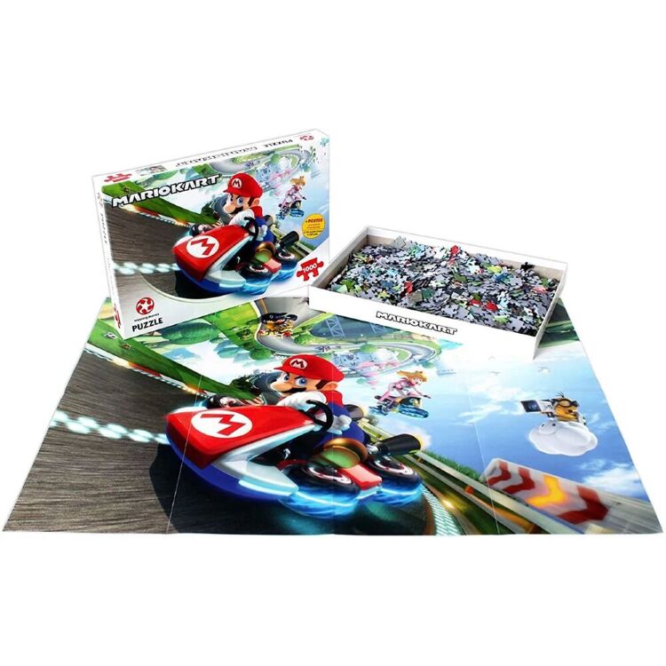 Пазл Super Mario Kart Funracer puzzle Супер Марио 1000 шт.  Пазл Super Mario Kart Funracer puzzle Супер Марио 1000 шт.