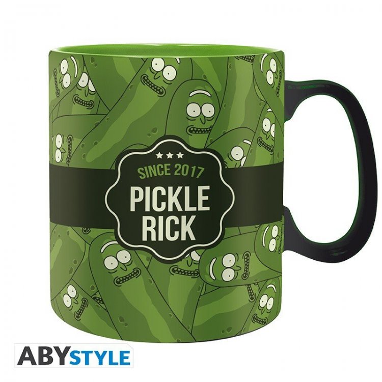 Кружка Rick and Morty Pickle Rick Ceramic Mug Чашка Рик и Морти 460 ml  Кружка Rick and Morty Pickle Rick Ceramic Mug Чашка Рик и Морти 460 ml