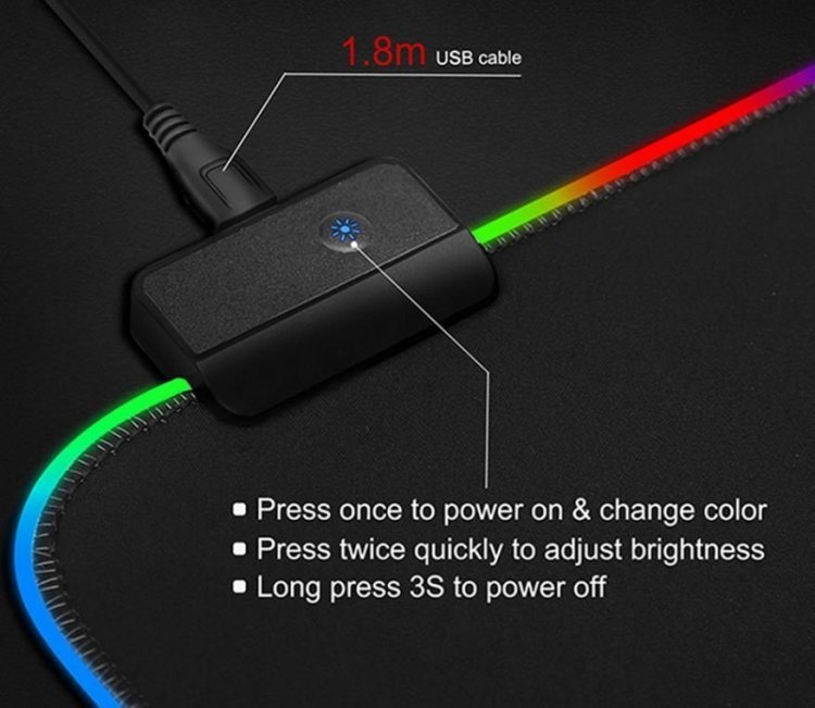 Коврик World of Warcraft Gaming Mouse Pad Ardenweald Арденвельд (60 *35 см) подсветка