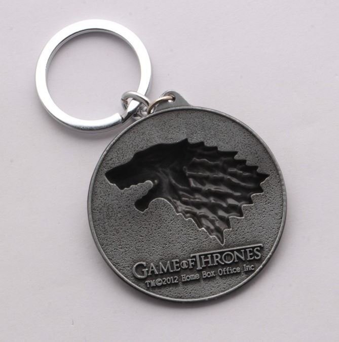 Брелок Game of Thrones Stark Wolf Head №2 Брелок Game of Thrones Stark Wolf Head №2
