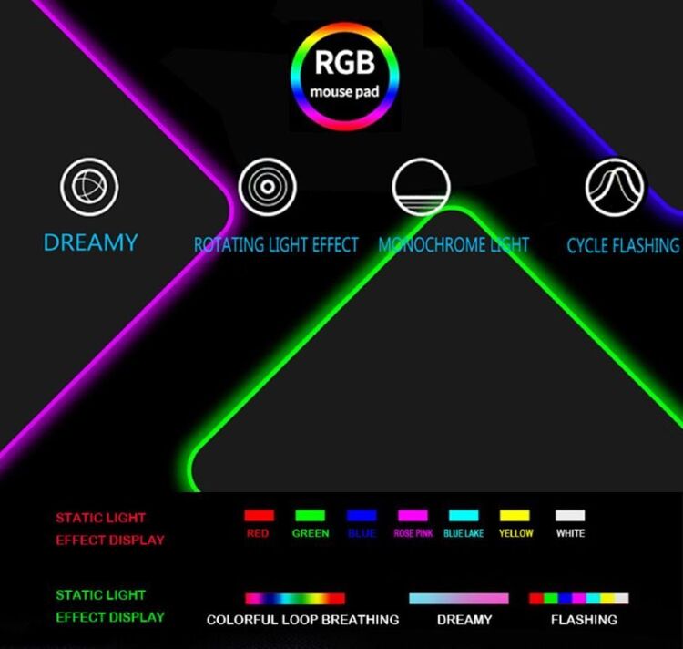 Коврик World of Warcraft Gaming Mouse Pad Alliance Альянс (60 *35 см) подсветка