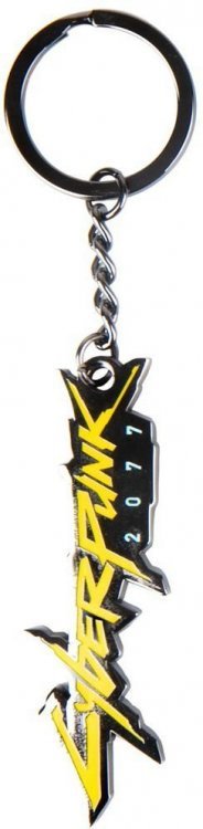 Брелок JINX Cyberpunk 2077 Logo Metal Keychain Брелок JINX Cyberpunk 2077 Logo Metal Keychain